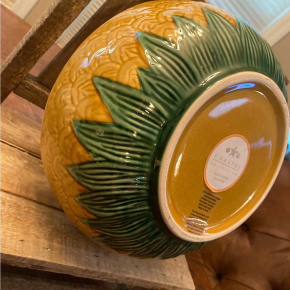 Pineapple Salad Bowl, Large Ceramic Pineapple Bowl, Pineapple Decor - Picture 9 of 15